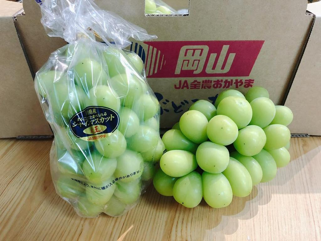 岡山晴王青提子 (約600-700g1束)